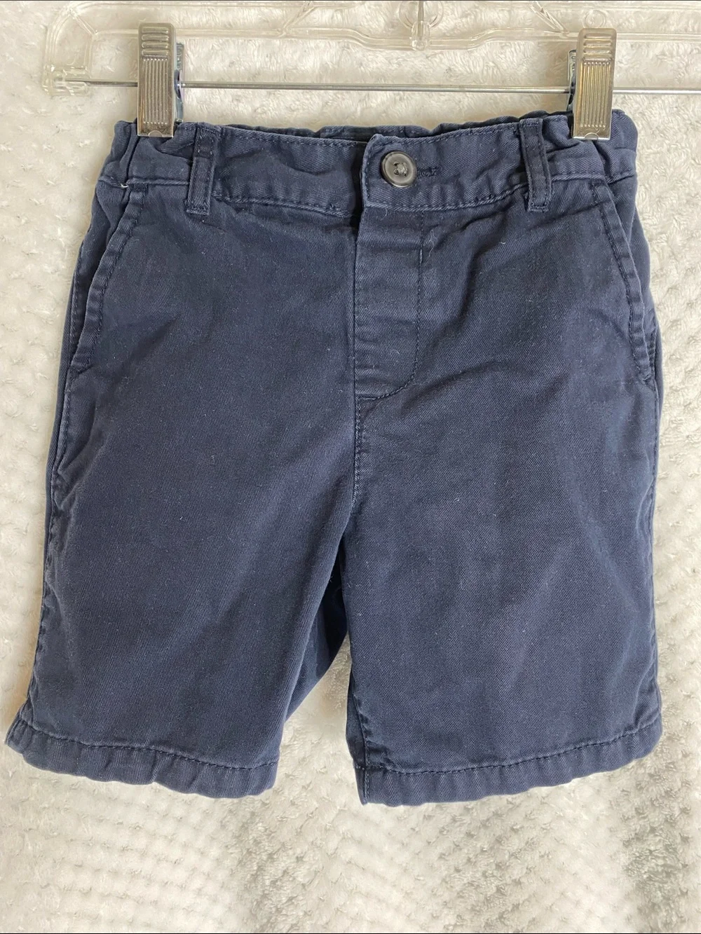 The Children’s Place Solid Navy Blue Chino Style Shorts